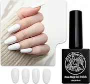 Sun&Beam Nails One-Step Gel Polish 3-in-1 | No Base or Top Coat Needed No Sanding UV/LED Compatible Easy Removal 15ml (#19 Snow Blossom)