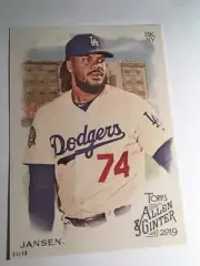 2019 Topps Allen & Ginter Jumbo 5x7 Kenley Jansen Dodgers 357 05/49