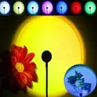 Sunset Lamp USB Projector Atmosphere Night Light Home Decoration Light 7 Colors