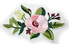 Flower Embroidery Sew, Iron On Patch for Clothes, Jeans Fabric Applique DIY