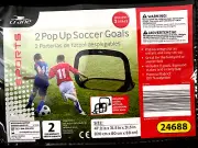 Crane Set of 2 Pop Up Soccer Goals Sports Training Nets with Zip Up Carry Bag