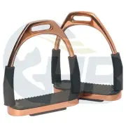 Rose Gold Flexible Stirrups Rose Gold Stirrup Iron 4.25" 4.75" 5.00"