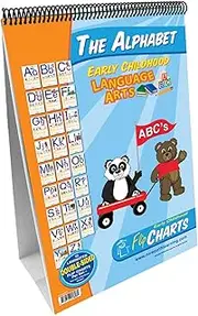 NewPath Learning Alphabet Curriculum Mastery Flip Chart Set Early Childhood