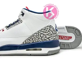 2016 再登場 老屁股 完整復刻 NIKE AIR JORDAN 3 III RETRO OG BG GS TURE BLUE 1988 大童鞋 女鞋 白藍 白黑藍 爆裂紋 NIKE LOGO 灌籃大賽 MVP 公牛隊 88 BULLS AJ 23 (854261-106) !