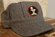 Engineer/Conductor Cap /Hat- ILLINOIS CENTRAL-IC -adjustable-Adult or Child-NEW