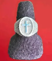 Erick's Sterling Silver Cross Ring Taxco.925