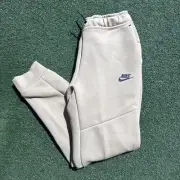 Nike Sportswear Tech Fleece Big Kids Pants Beige/Black HV5869-297 Size Large