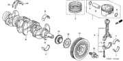 13323-PRB-A01 Acura BEARING C, MAIN (UPPER) (BROWN) (DAIDO)
