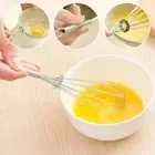 Manual Egg Beater Mixer Stainless Steel Egg Mixing Whisk Egg Whisk Kitchen