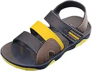 [Generic] Dinosaur Toddler Boy Slippers Sandals Beach Outdoor Kids Buckle Non Slip Flat Baby Girl Boys Shoes Slide Sandals for Kids