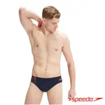 SPEEDO 男 運動三角泳褲 TECH PANEL 深藍/火山橘/藍