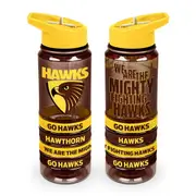 Hawthorn Hawks AFL Tritan Drink Water Bottle with Wrist Bands