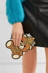 在飛比找Yahoo!奇摩拍賣優惠-Moschino Teddy Bear Bag 寶貝熊鍊帶包