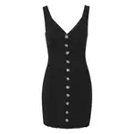 [Rotate] Rotate Rose-buttoned Mini Dress 34 FR BLACK