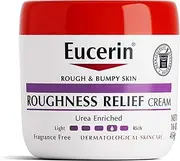 Eucerin Roughness Relief Body Cream for Rough and Bumpy Skin, Fragrance Free Body Moisturizer with Urea and Ceramide-3, 16 Oz Jar