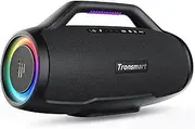 [Tronsmart] Bang Max Portable Bluetooth Speaker, 130W Powerful Loud Speaker with Deep Bass, Party Sync, IPX6 Waterproof, 24H Playtime, Customized EQ & Light Show,Portable Speaker with Handle for Outdoor