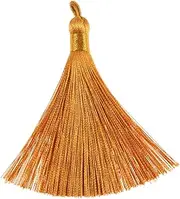 BEBEMOKO 20pcs Mud Yellow Tassel Pendant Earrings Elegant Tassel Jewelry Accessories for Keychains and Earrings Lightweight and Eye-catching for Festive Occasions