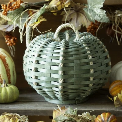 Dresden & Company MEDIUM EUCALYPTUS WOVEN PUMPKIN - NEW-2025 Longaberger Weavers