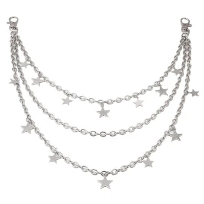 Metallic Star Chain Female Decorative Waist Chain Pants Pendant Waist Decors