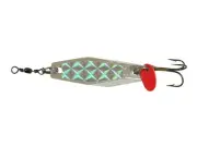 Fishfighter Hex Wobbler Lure 17g Mounted Prism Tape Silver