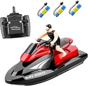 Kisangel Rc Boat with Batteries Boat for High Speed for Pools and Lakes Design