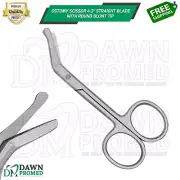 Ostomy Scissor 4.3" Straight Blade Round Blunt Tip Surgical Instrument German Gr