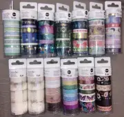 Bundle of 13 Recollections Crafting/Washi Tape Tubes (4 pc-10 pc)