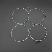 4pcs A Set of Violin Strings E-A-D-G Steel Core Nickel Silver Wound Exquisite Stringed Musical Instrument Parts Accessories Multicolor300 One Size