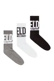 [Diesel] Diesel - 3-pack of socks with Diesel logo - Socks - Man - Multicolor M Multicolor