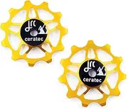 [JRC Components] 11T Ceramic Pulley Wheels | Compatible with Shimano 105 R7150 & Ultegra R8150 | Hybrid Ceramic Derailleur Pulley Wheel Suitable with Shimano 12 Speed