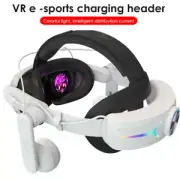 For Meta Quest 3 VR Headset with 8000mAh Battery Power Pack RGB Elite Head Strap