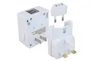Jackson 1 Outlet Worldwide Travel Adapter with 2 x USB Outlets (PTAUSB)