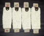 Popsicle Freeze pop Ice Gogurt Holder, Cover, Cozy Crochet Handmade set of 4