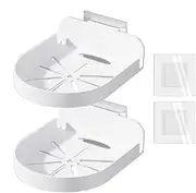 No Drill Camera Mount | Floating Adhesive Monitor Holder Shelf - Monitor Wall Mount Bracket for Kid's Room, Kitchen, Bedroom