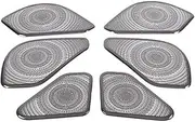 Interior Console Trim For Range For Rover For Vogue L460 2023 Car Door Horn A-pillar Roof Horn Cover Decorative Frame Car Interior Accessories(Style A Black)