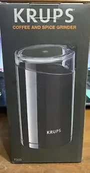 Krups Coffee And Spice Grinder F203 Brand New In Box Great Grinder Never Used!