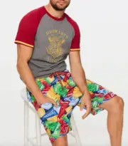 PETER ALEXANDER MENS HARRY POTTER HOGWARTS TOP DROP CROTCH SHORTS SET XL $149.90