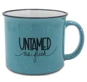 Untamed AF Mug Humor Ceramic Cup Tea Coffee Soup15 oz NEW