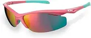 Sunwise Peak MK 1 Womens Coral Sports Wrap Sunglasses