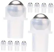 SHERCHPRY 10pcs Roller Ball Inserts for Perfume Bottles Easy DIY Essential Oil Applicators with Smooth Rolling Top Lightweight for Travel and Personal Use for Blending and Transporting