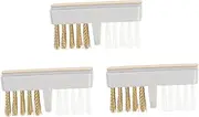 NULYLU Nail Drill Bit Cleaning Brush Copper Wire Bristle Brush for Nail Art Tools