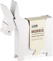 Morris The Mule Desktop Note Pad, Sticky Note Dispenser and Pen Holder, for Memo, Notes, Book of 140 Blanks (White)