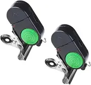 PAMINGONO 2Pcs Fishing Bite Alarm Lightweight Durable Fish Bite Alarms for Night Fishing Compatible with Various Rods for Sea Fly Bass Trout Kayak Pier