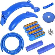 Front Rear Mudguard Tire Tyre Fender Guard, for Xiaomi, Mijia M365 Pro Pro2 1S Electric Skateboard Scooter Repair Replacements Kit Skateboard Mudguard(Blue)