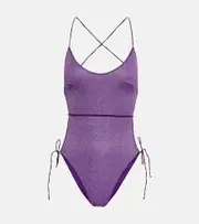 [Oseree] Oséree Lumière scoop-neck swimsuit AU 10 purple