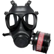 Gas Mask Survival Nuclear and Chemical, Respirator with Filters for Asbestos,...