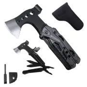 Gifts for Dad from Daughter Son,All in One Survival Tools Axe Hammer Multitoo...