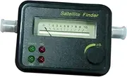 jojofuny Satellite Receiver Tool Portable Black Design LCD Display Backlight and Attenuation Control for Easy Satellite Signal Strength Measurement