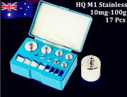 AU Stainless 17PCS 10mg 100mg 1g 100g Calibration Weight Set Lab Digital Scale