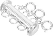 Generic Stylish Necklace Buckle Layering Clasps for Women Spring Hook Connector Detangler Separator for Jewelry